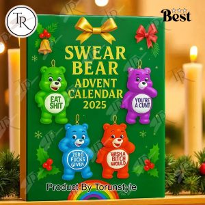 Funny Bear Merry Christmas 2025 Advent Calendar