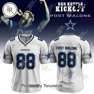 Dallas Cowboys X Post Malone Number 88 Red Kettle Kickoff Halftime On CBS 2025 Football Jersey