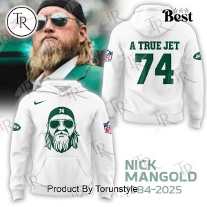 New York Jets X Nick Mangold A True Jet Number 74 2025 Hoodie