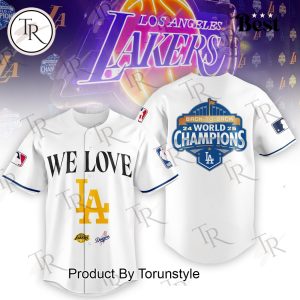 Los Angeles Lakers X Los Angeles Dodgers BACK TO BACK 2025 Baseball Jersey