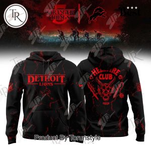 Detroit Lions Stranger Things “Hell Fire Club” 2025 Limited Edition Hoodie