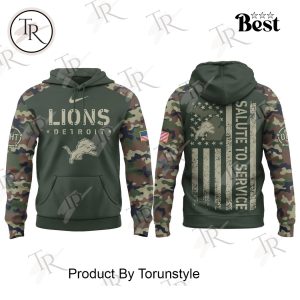 Detroit Lions X Salute To Service Special Edition 2025 Hoodie