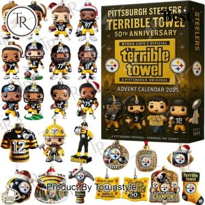 Pittsburgh Steelers Terrible Towel 50th Anniversary 2025 Advent Calendar