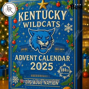 Kentucky Wildcats Merry Christmas 2025 Advent Calendar