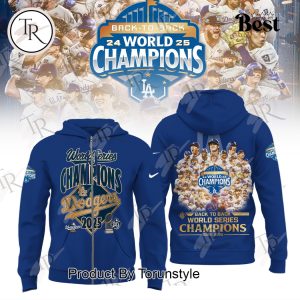 Los Angeles Dodgers X Back To Back World Series 2025 Hoodie