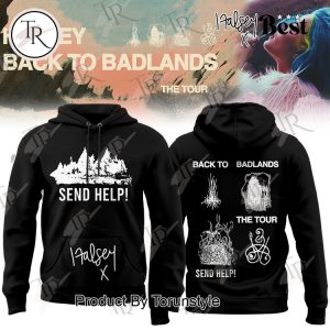 Halsey X Tour 2025 Back to Badlands SEND HELP Hoodie