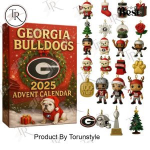 Georgia Bulldogs Merry Christmas 2025 Advent Calendar
