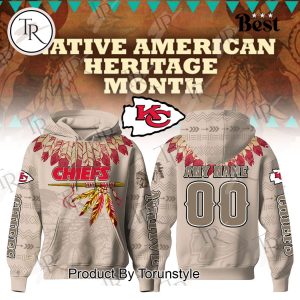 Kansas City Chiefs X Native American Heritage Month Custom Name And Number 2025 Hoodie