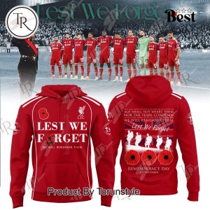 Liverpool X Lest We Forget 2025 Hoodie
