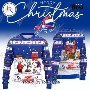 Buffalo Bills X Snoopy Merry Christmas 2025 Ugly Sweater