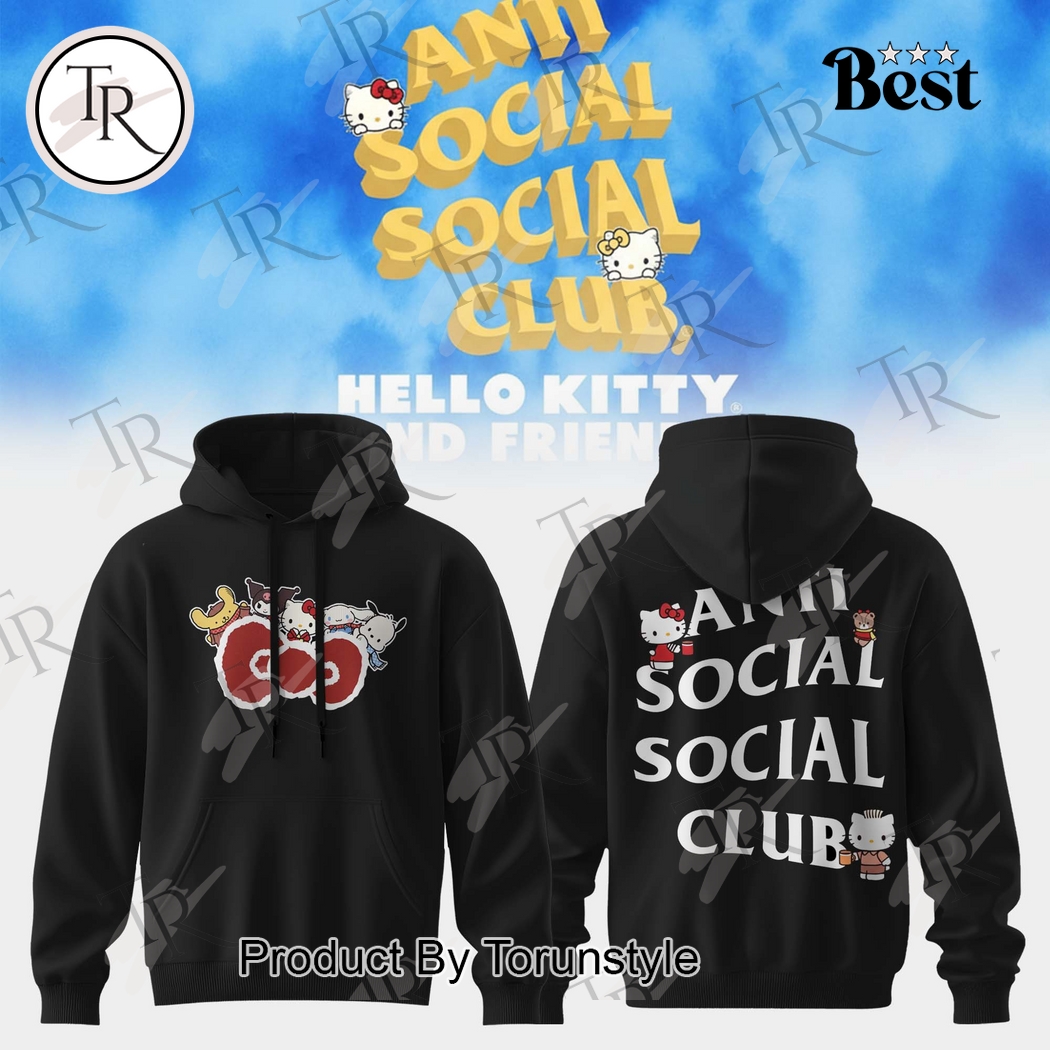 Anti Social Social Club X Hello Kitty and Friends 2025 Ver2 Hoodie Anti Social Social Club X Hello Kitty and Friends 2025 Ver2 Hoodie