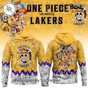 One Piece Night x Los Angeles Lakers 2025 Hoodie