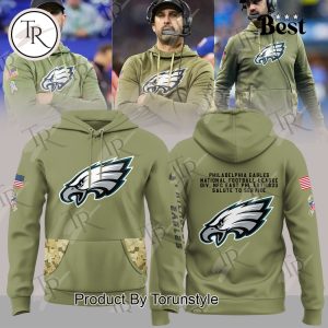 Philadelphia Eagles NFL Salute To Service 2025 Hoodie