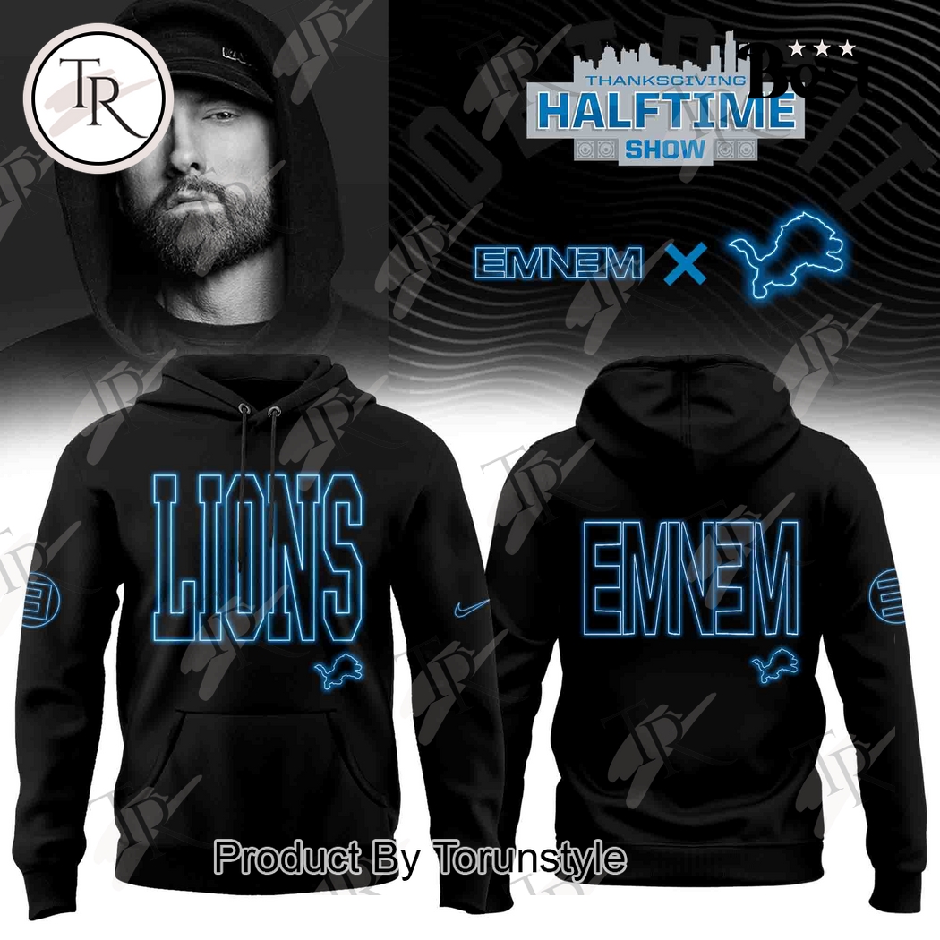 Detroit Lions X Eminem Thanksgiving Halftime Show 2025 Hoodie Detroit Lions X Eminem Thanksgiving Halftime Show 2025 Hoodie
