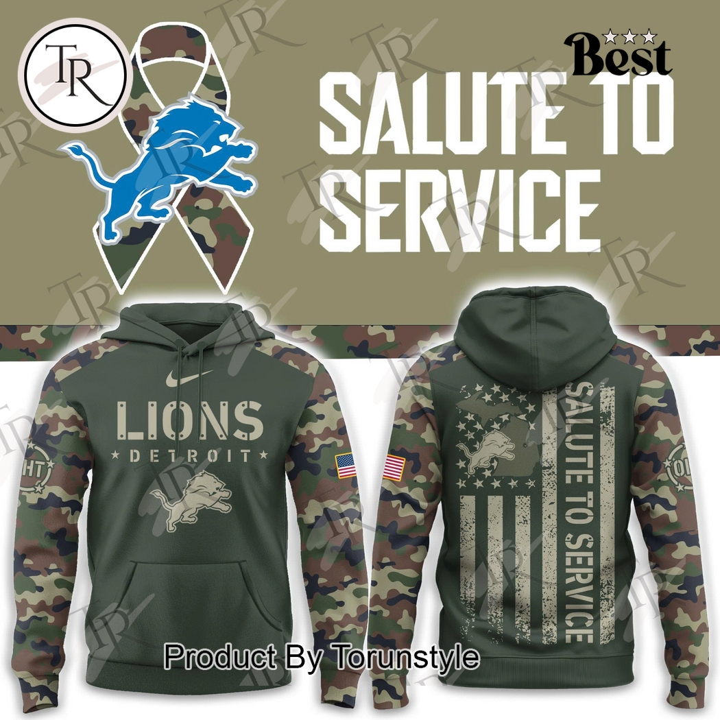 Detroit Lions X Salute To Service Special Edition 2025 Hoodie Detroit Lions X Salute To Service Special Edition 2025 Hoodie