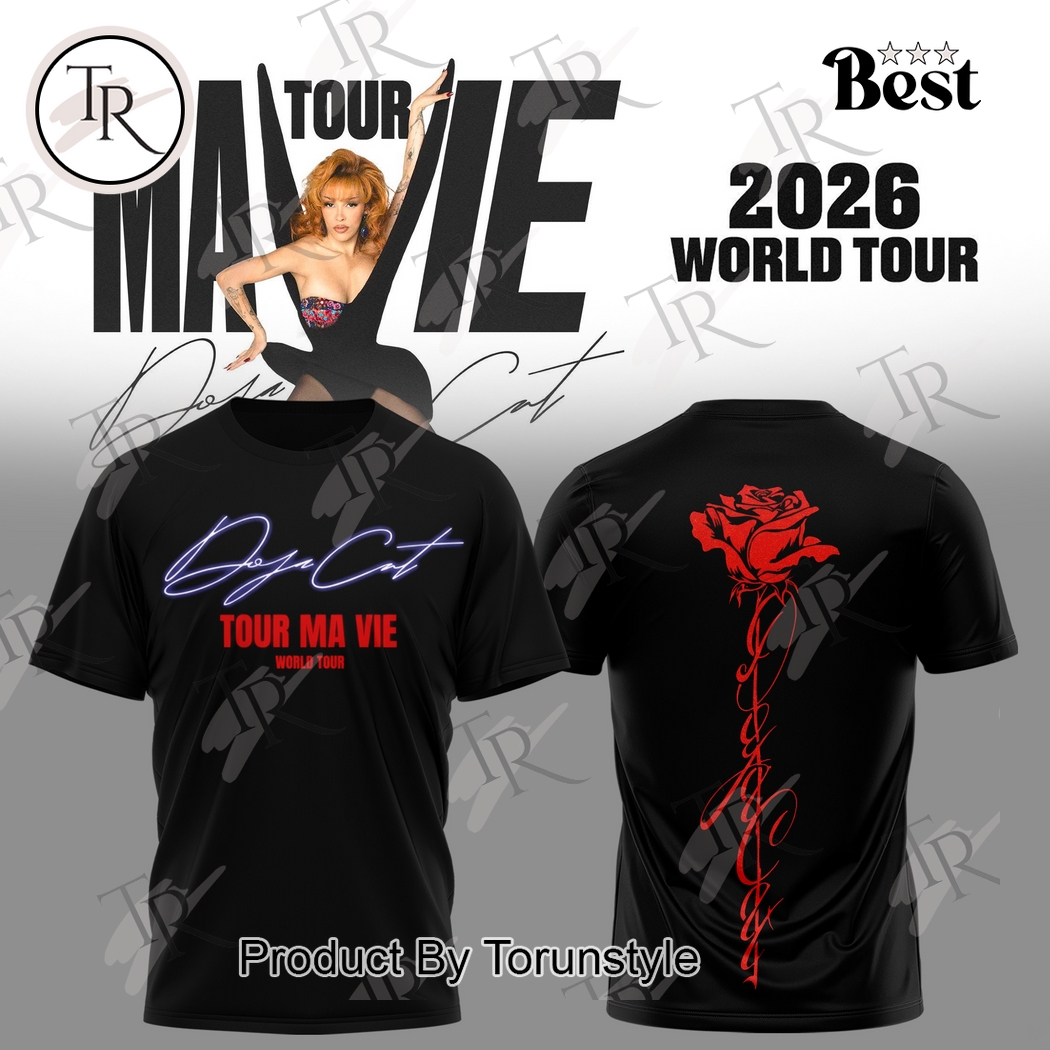 Doja Cat X Tour Ma Vie World 2025 Hoodie Doja Cat X Tour Ma Vie World 2025 Hoodie