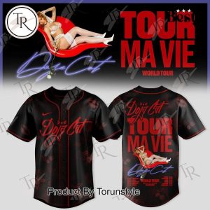 Doja Cat X World Tour Ma Vie 2025 Baseball Jersey