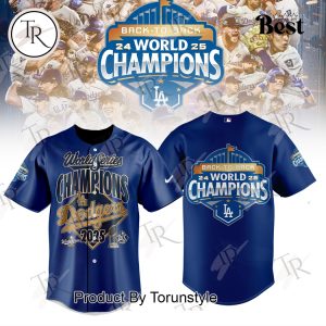Los Angeles Dodgers X Back To Back 24 World 25 Champions 2025 Baseball Jersey