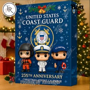 United States Coast Guard 235th Anniversary Merry Christmas 2025 Advent Calendar