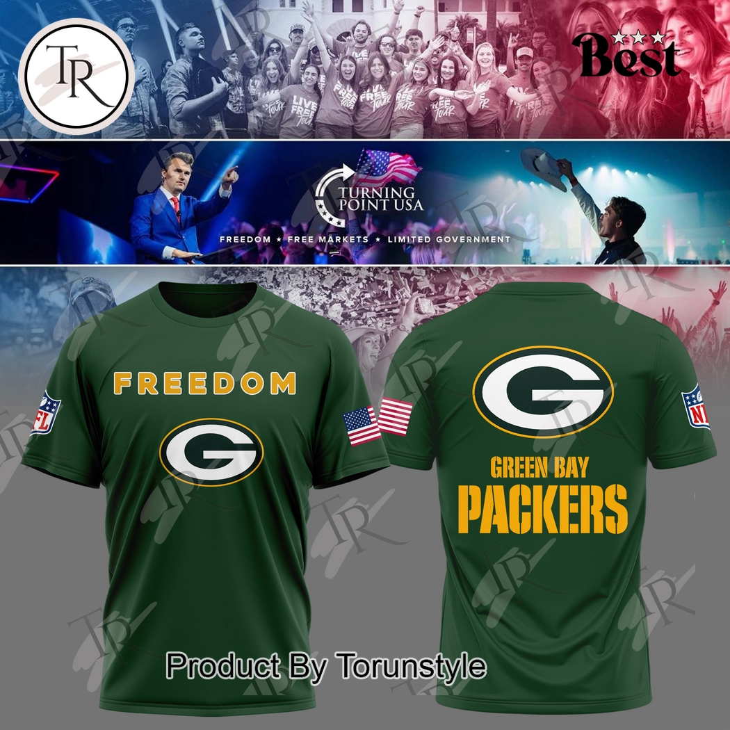 Green Bay Packers X Freedom Turning Point USA 2025 Hoodie Green Bay Packers X Freedom Turning Point USA 2025 Hoodie