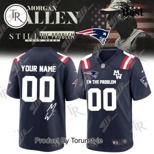 New England Patriots x Morgan Wallen Still The Problem Tour 2026 Custom Name Football Jersey