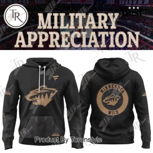 Minnesota Wild X Military Appreciation 2025 Hoodie