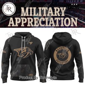 Nashville Predators X Military Appreciation 2025 Hoodie