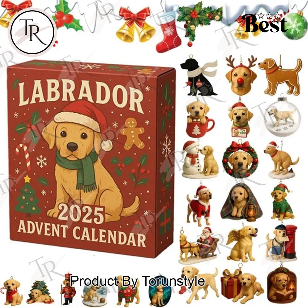Labrador Dog Merry Christmas 2025 Advent Calendar Labrador Dog Merry Christmas 2025 Advent Calendar