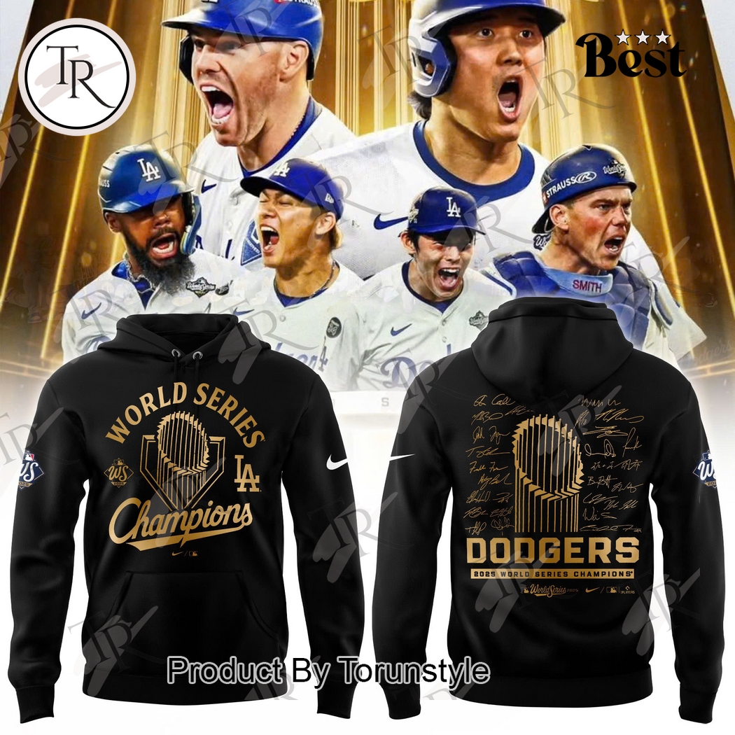 Los Angeles Dodgers X 2025 World Series Champions Hoodie Los Angeles Dodgers X 2025 World Series Champions Hoodie