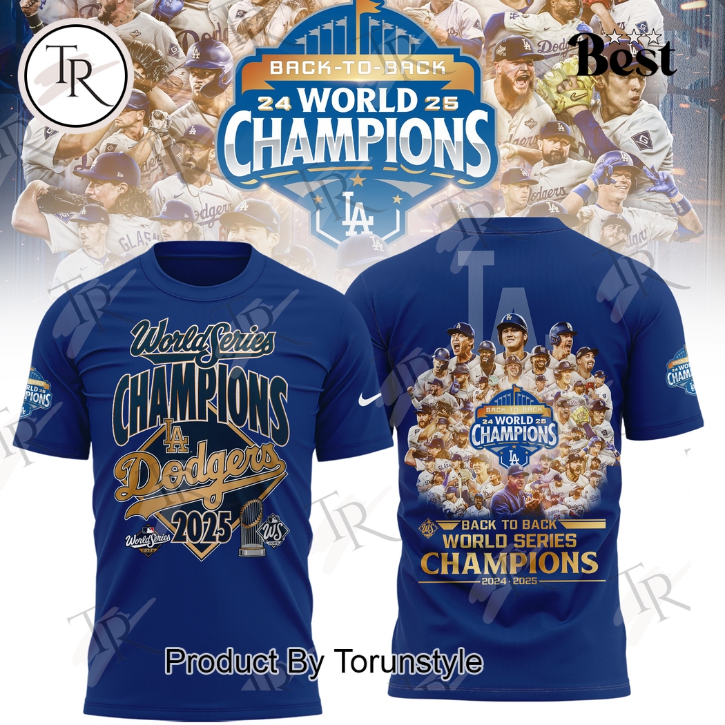 Los Angeles Dodgers X Back To Back World Series 2025 Hoodie Los Angeles Dodgers X Back To Back World Series 2025 Hoodie