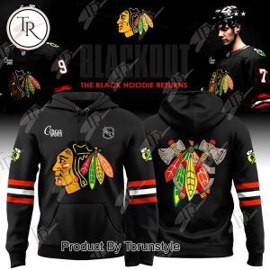 Chicago Blackhawks Blackout 2025 Hoodie