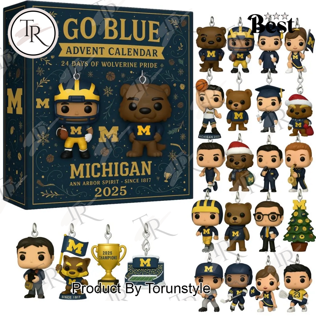 Michigan Wolverines GO BLUE 2025 Advent Calendar Michigan Wolverines GO BLUE 2025 Advent Calendar