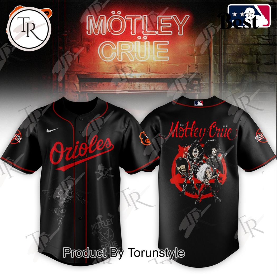 Mötley Crüe X Baltimore Orioles 2025 Baseball Jersey Mötley Crüe X Baltimore Orioles 2025 Baseball Jersey
