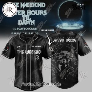 The Weeknd X Tour 2026 After Hours Til Dawn EUROPE Custom Number Baseball Jersey