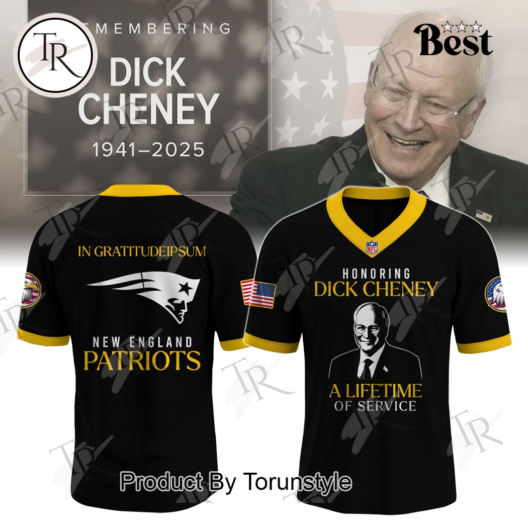 New England Patriots X RIP Dick Cheney 1941-2025 Football Jersey New England Patriots X RIP Dick Cheney 1941-2025 Football Jersey