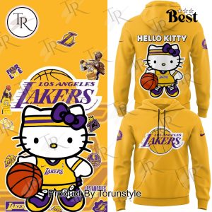 Los Angeles Lakers x Hello Kitty 2025 Yellow Hoodie
