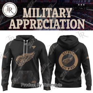 Detroit Red Wings X Military Appreciation 2025 Hoodie