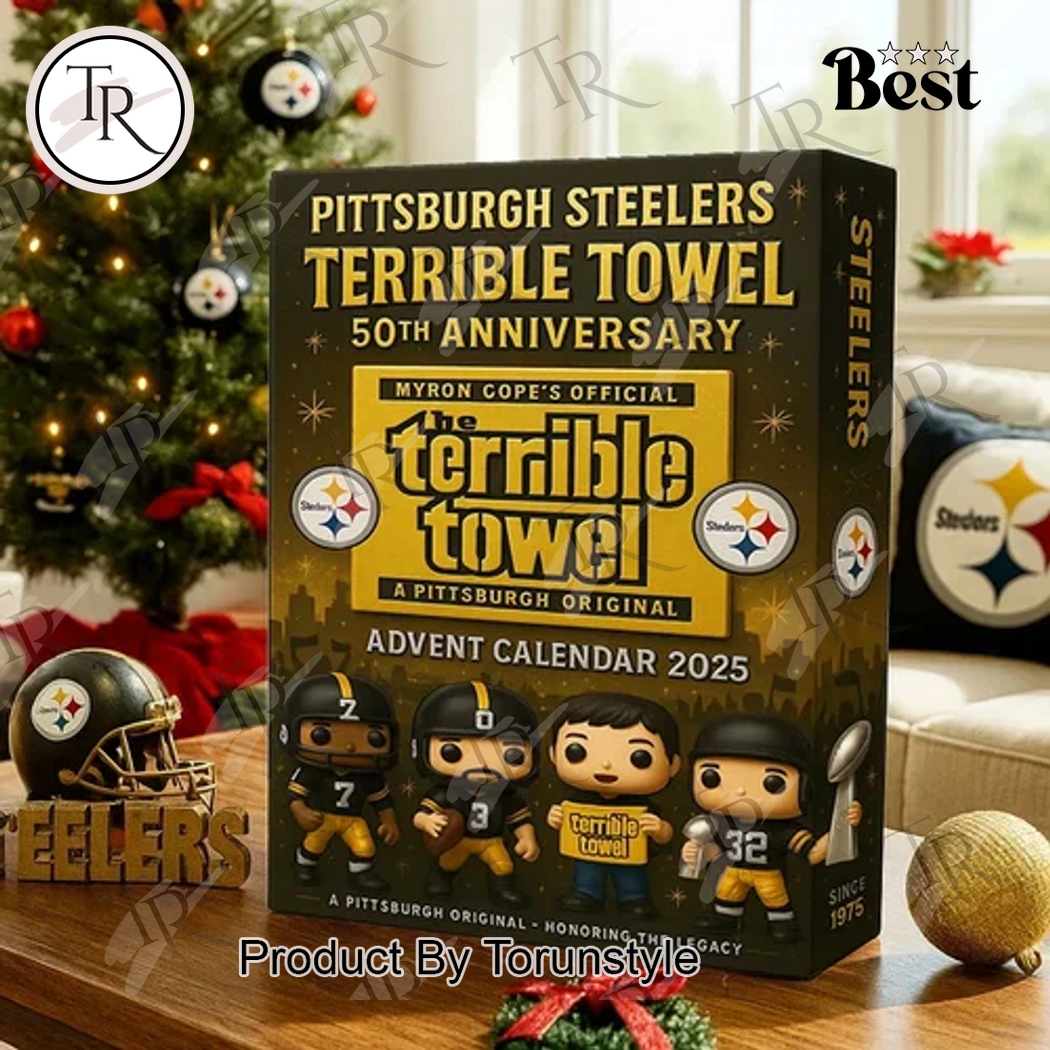 Pittsburgh Steelers Terrible Towel 50th Anniversary 2025 Advent Calendar Pittsburgh Steelers Terrible Towel 50th Anniversary 2025 Advent Calendar
