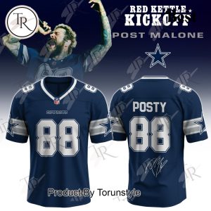 Dallas Cowboys X Post Malone Red Kettle Kickoff Halftime On CBS 2025 Football Jersey