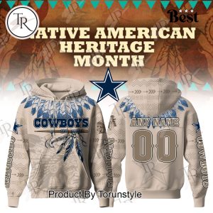 Dallas Cowboys X Native American Heritage Month Custom Name And Number 2025 Hoodie