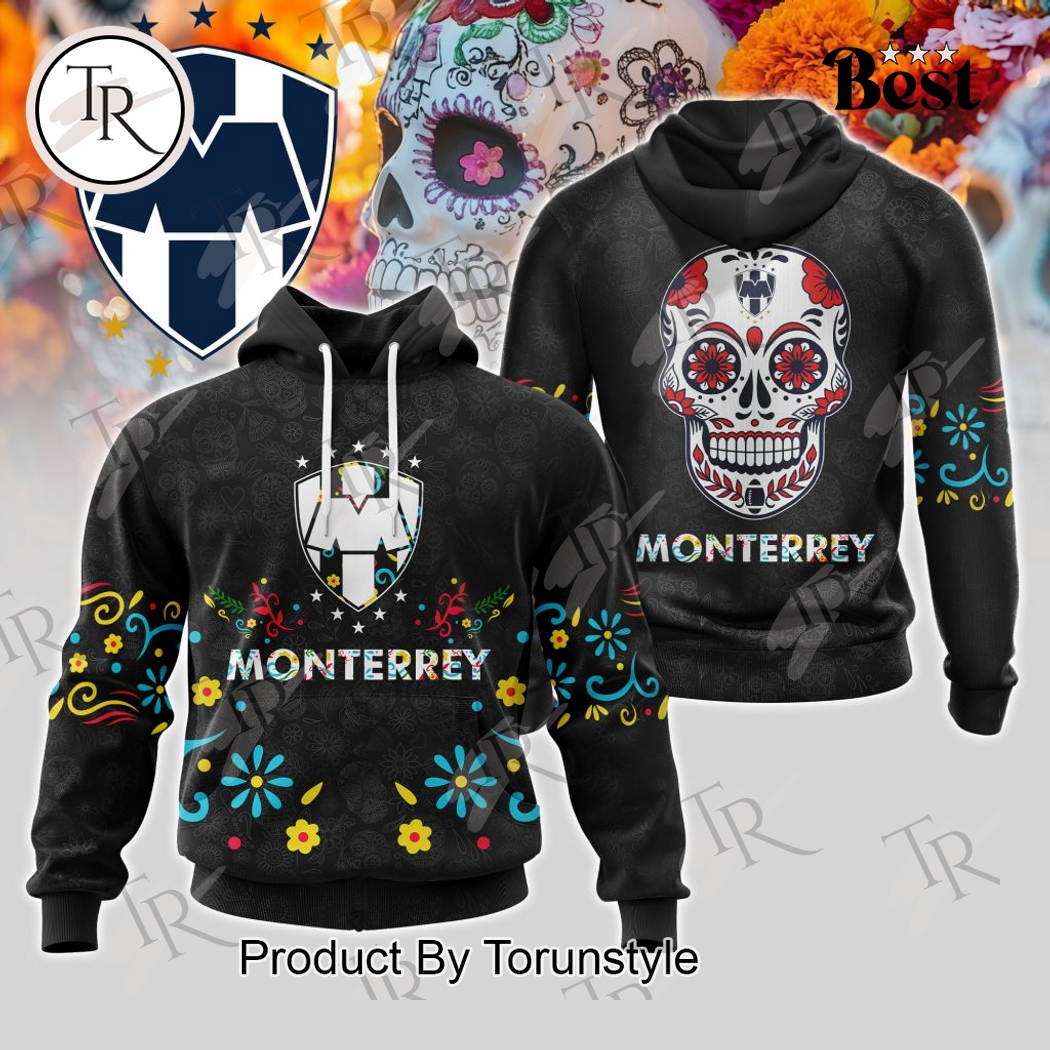 Rayados De Monterrey Dia De Muertos 2025 Hoodie Rayados De Monterrey Dia De Muertos 2025 Hoodie