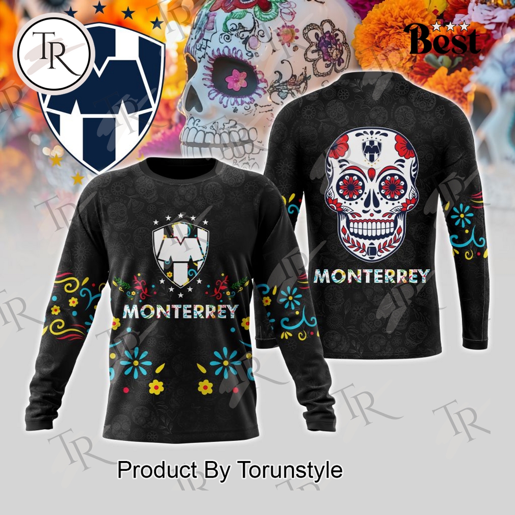 Rayados De Monterrey Dia De Muertos 2025 Hoodie Rayados De Monterrey Dia De Muertos 2025 Hoodie