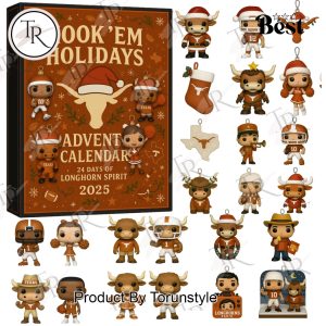 Texas Longhorns Merry Christmas 2025 Advent Calendar