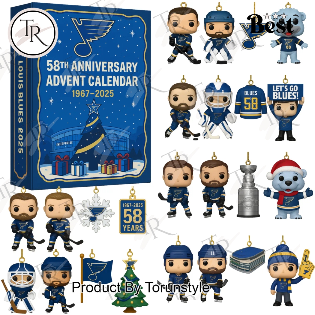 St. Louis Blues 58th Anniversary 2025 Advent Calendar St. Louis Blues 58th Anniversary 2025 Advent Calendar