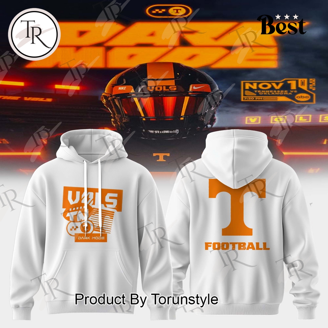 Tennessee Volunteers X Dark Mode 2025 Tennessee VS Oklahoma Game Hoodie Tennessee Volunteers X Dark Mode 2025 Tennessee VS Oklahoma Game Hoodie