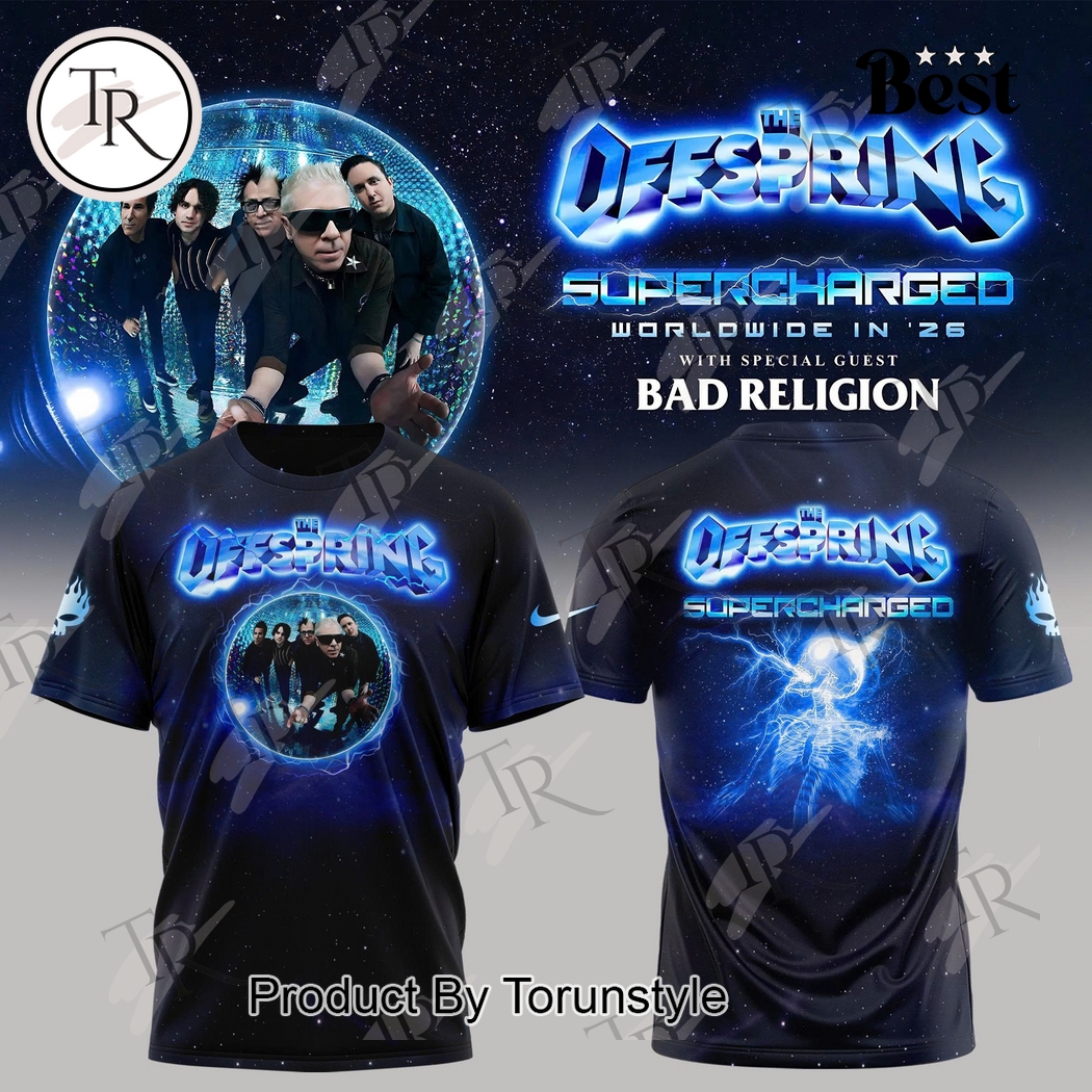 The Offspring X SUPERCHARGED 2025 Worldwide In '25 Hoodie The Offspring X SUPERCHARGED 2025 Worldwide In '25 Hoodie