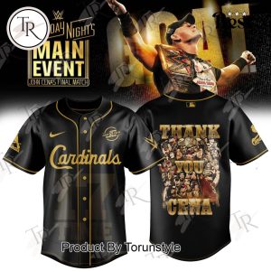 St.Louis Cardinals X John Cena Saturday Night’s Main Event Final Match 2025 Baseball Jersey