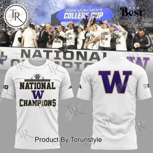 Washington Huskies National Champions 2025 White Hoodie