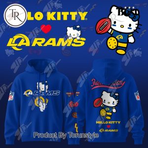 Los Angeles Rams X Hello Kitty 2025 Navy Edition Hoodie