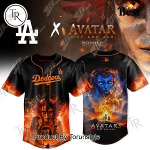 Los Angeles Dodgers x Avatar 3 Fire & Ash 2025 Baseball Jersey